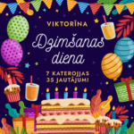 Dzimšanas dienas viktorīna – interaktīva spēle ar jautājumiem par jubilāru