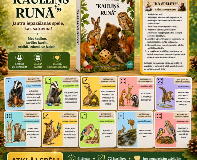 Metamā kauliņa spēle “KAULIŅŠ RUNĀ”