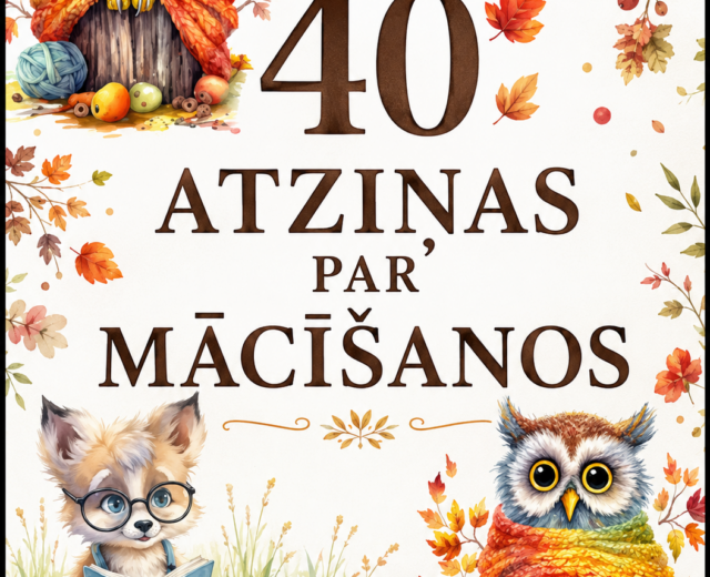 40 ATZIŅAS PAR MĀCĪŠANOS