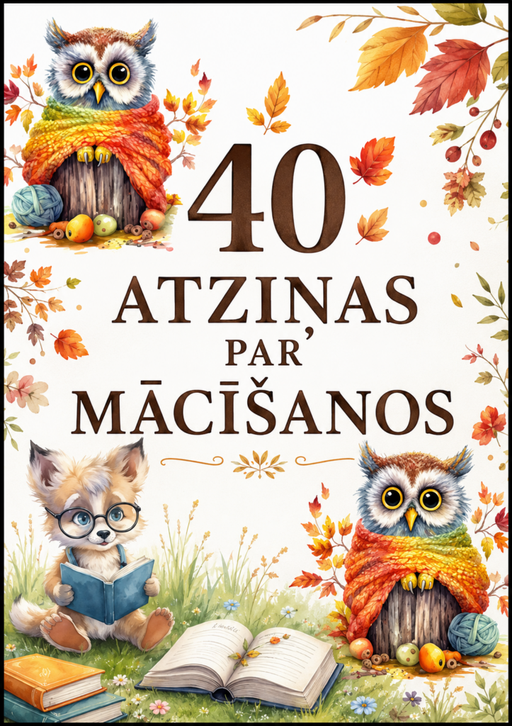 40 ATZIŅAS PAR MĀCĪŠANOS