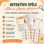 Detektīvu spēle “Atmini slepeno noteikumu!”