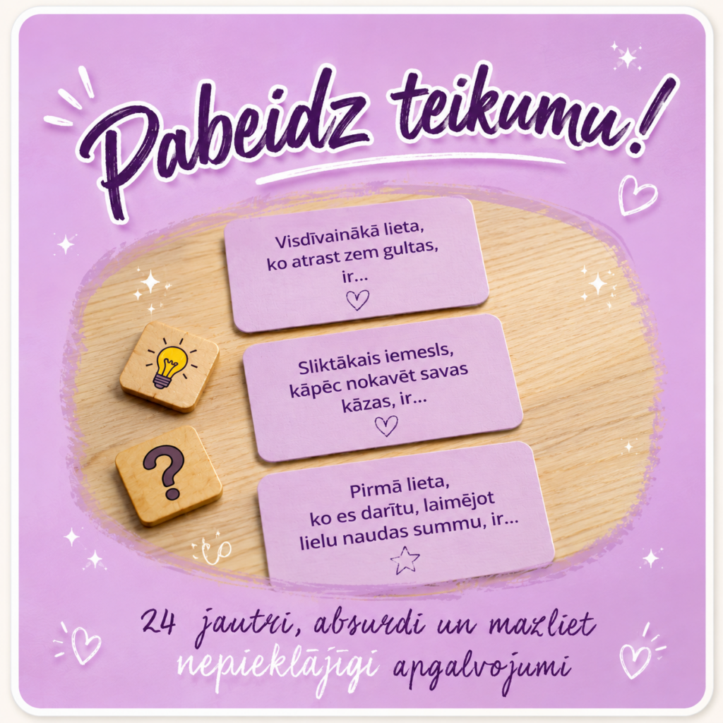 Pabeidz teikumu! Spēle pieaugušajiem