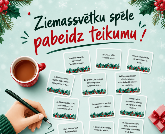 Ziemassvētku spēle: pabeidz teikumu