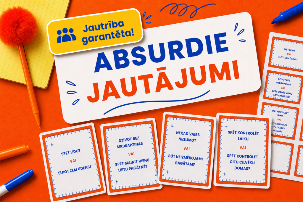 Jautra ballīšu spēle: absurdie jautājumi