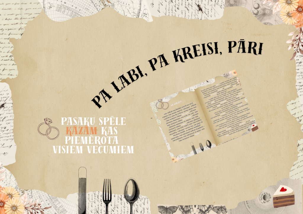 Pa labi, pa kreisi, pāri: jautra spēlē kāzām