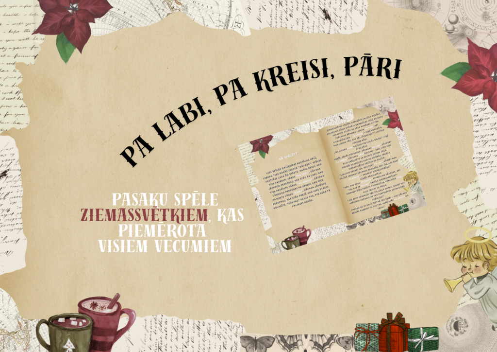 Pa labi, pa kreisi, pāri: jautra Ziemassvētku spēle