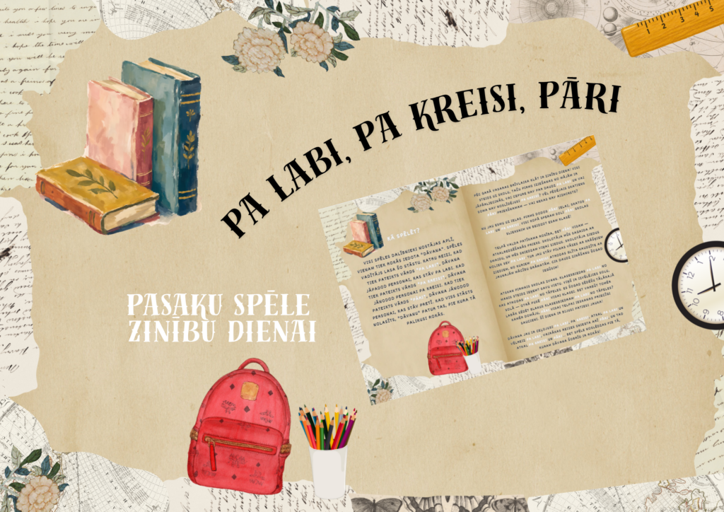 Pa labi, pa kreisi, pāri: tematiska ZINĪBU DIENAS spēle