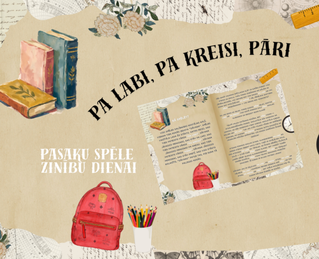 Pa labi, pa kreisi, pāri: tematiska ZINĪBU DIENAS spēle