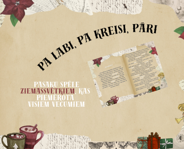 Pa labi, pa kreisi, pāri: jautra Ziemassvētku spēle