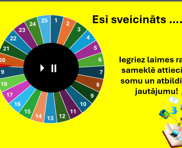1. septembra viktorīna ar laimes ratu