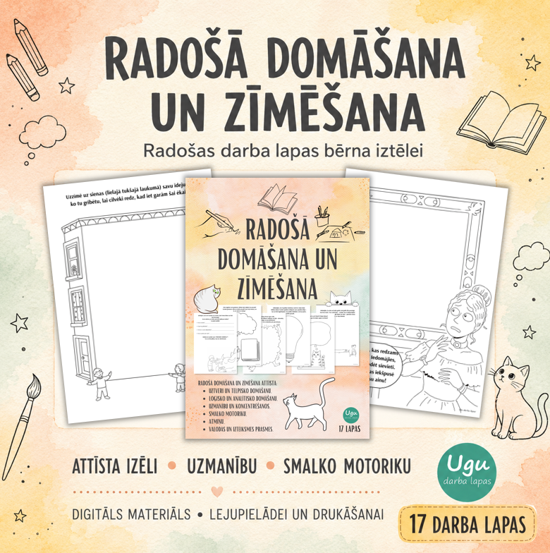 Radošā domāšana un zīmēšana - domā ārpus ierastā