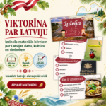 Interaktīva viktorīna “Latvija” — koriģējams PowerPoint materiāls