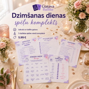 Dzimšanas dienas spēļu komplekts