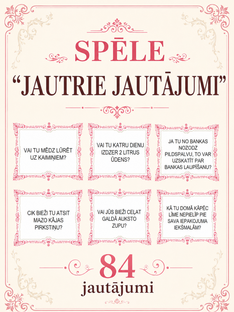 JAUTRO JAUTĀJUMU SPĒLE