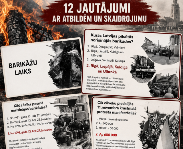 VIKTORĪNA - BARIKĀŽU LAIKS