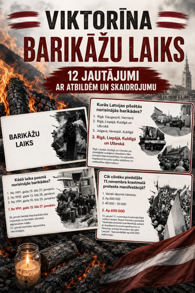 VIKTORĪNA - BARIKĀŽU LAIKS