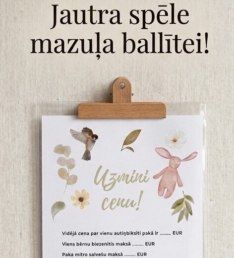 Viktorīna Baby shower ballītei