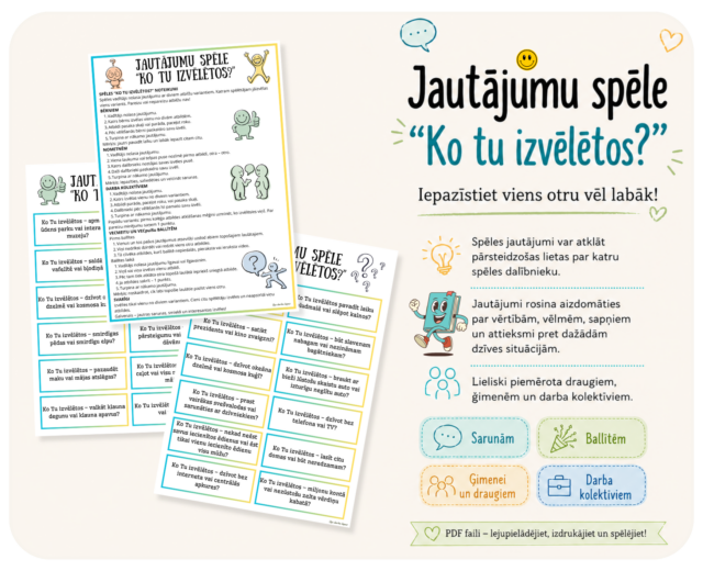 Jautājumu spēle - Ko tu izvēlētos?