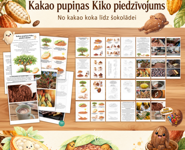 Izziņas materiāls - "Kakao pupiņas Kiko piedzīvojums – no kakao augļa līdz šokolādei"