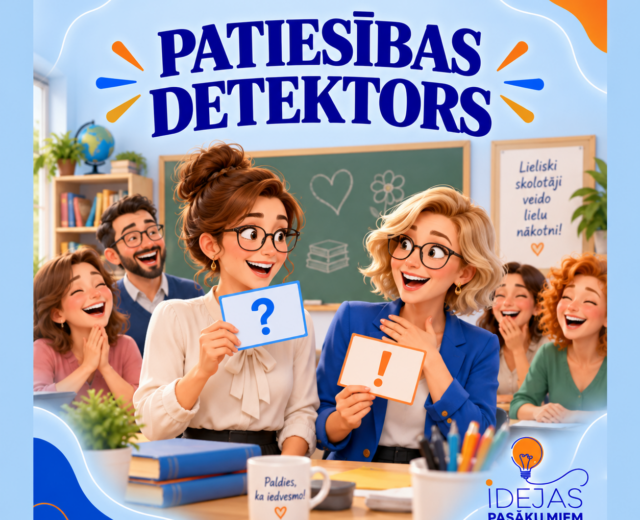 Jautājumu-atbilžu spēle Skolotāju dienai Patiesības detektors