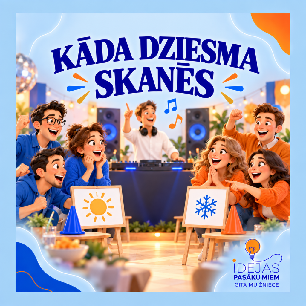 Muzikāla komandu spēle "Kāda dziesma skanēs"