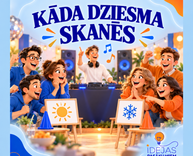 Muzikāla komandu spēle "Kāda dziesma skanēs"