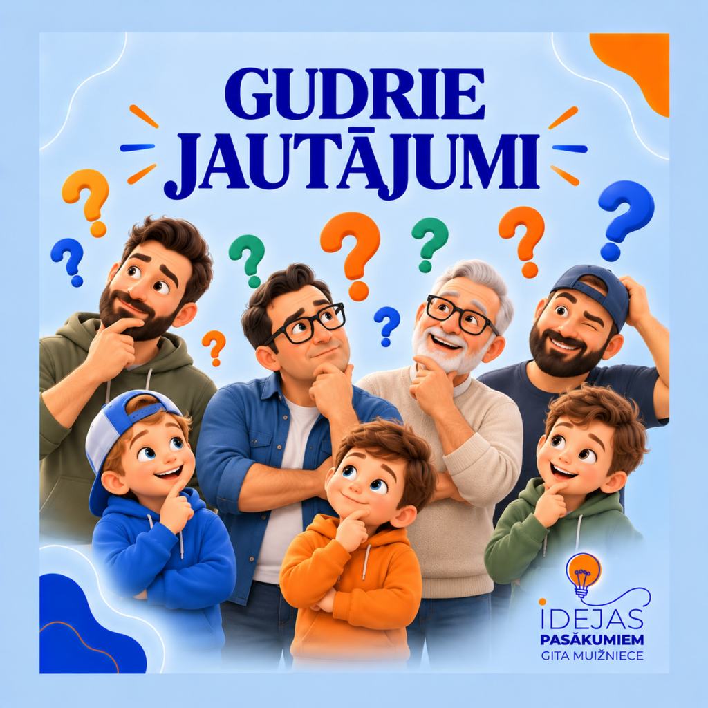 Tēva dienas interviju spēle Gudrie jautājumi