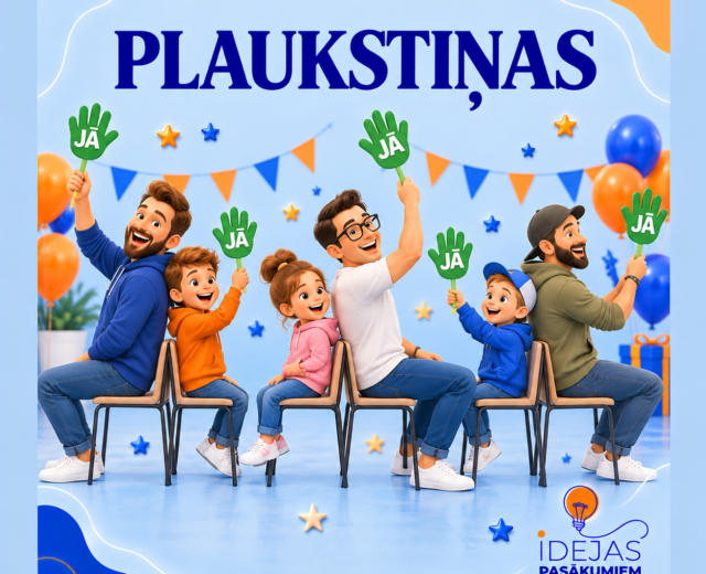 Tēva dienas pāru spēle Plaukstiņas