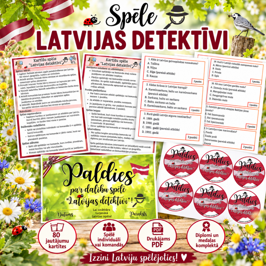 Spēle - LATVIJAS DETEKTĪVI