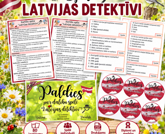 Spēle - LATVIJAS DETEKTĪVI