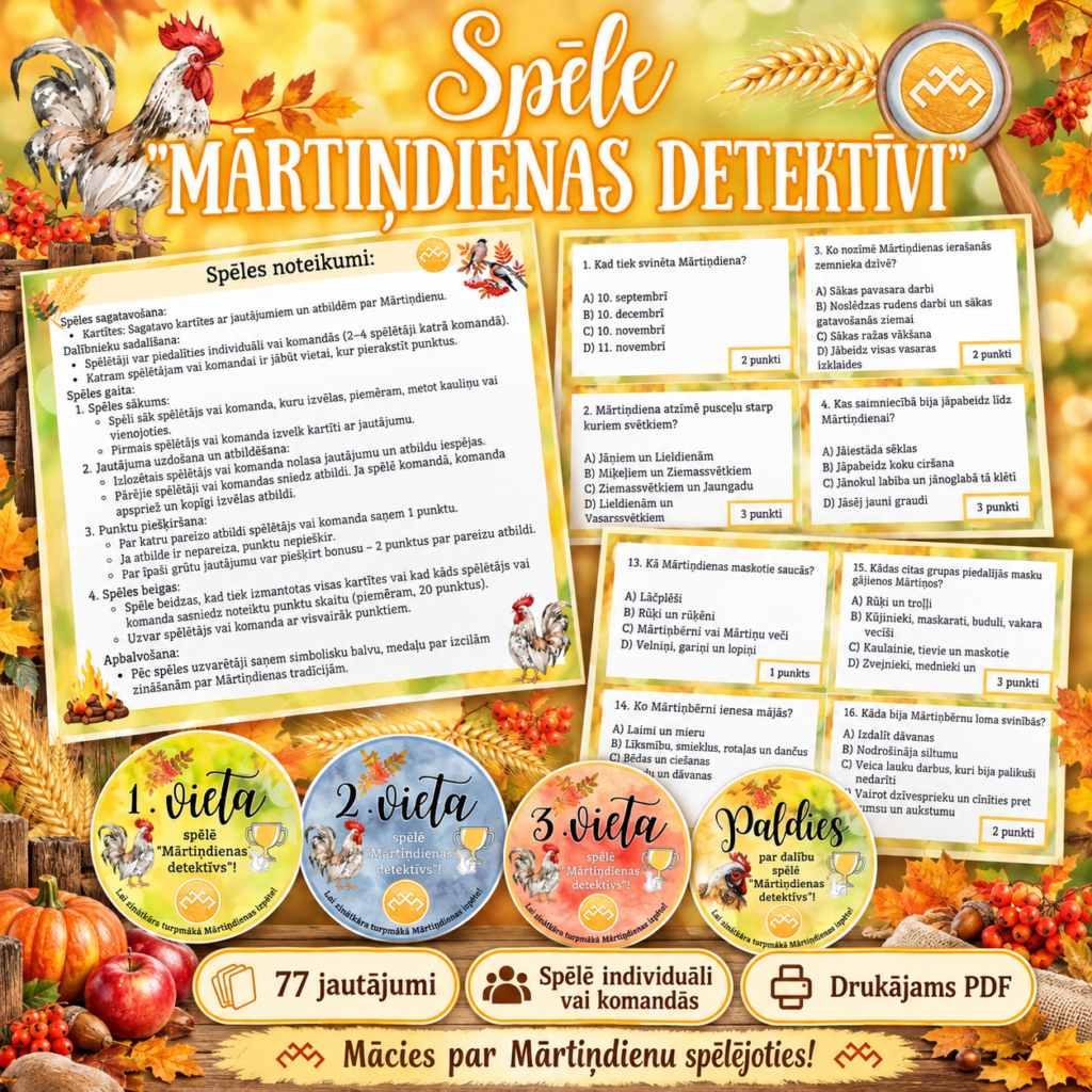 Spēle “Mārtiņdienas detektīvi”
