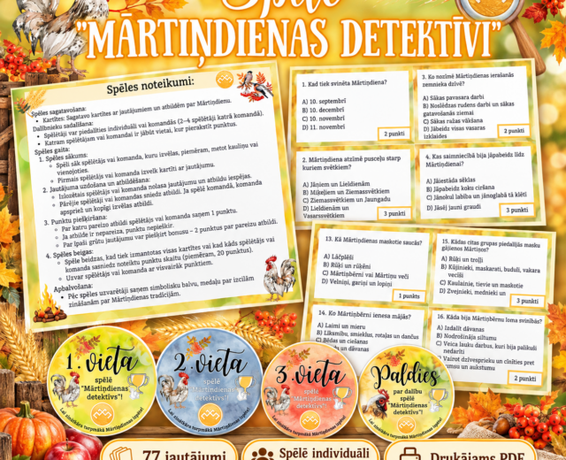Spēle “Mārtiņdienas detektīvi”