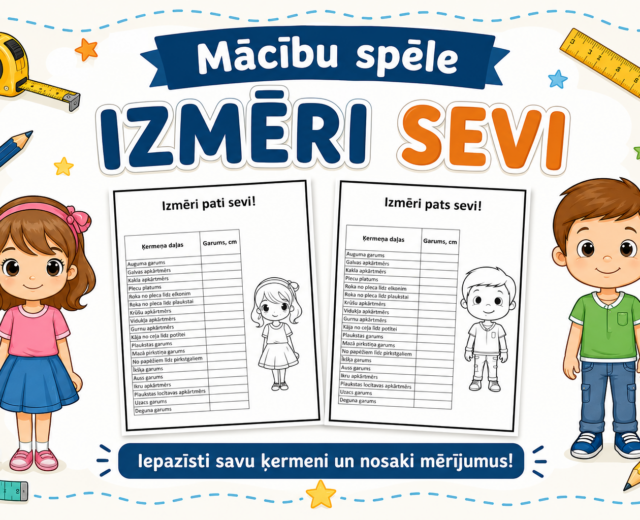 Mācību spēle - IZMĒRI SEVI