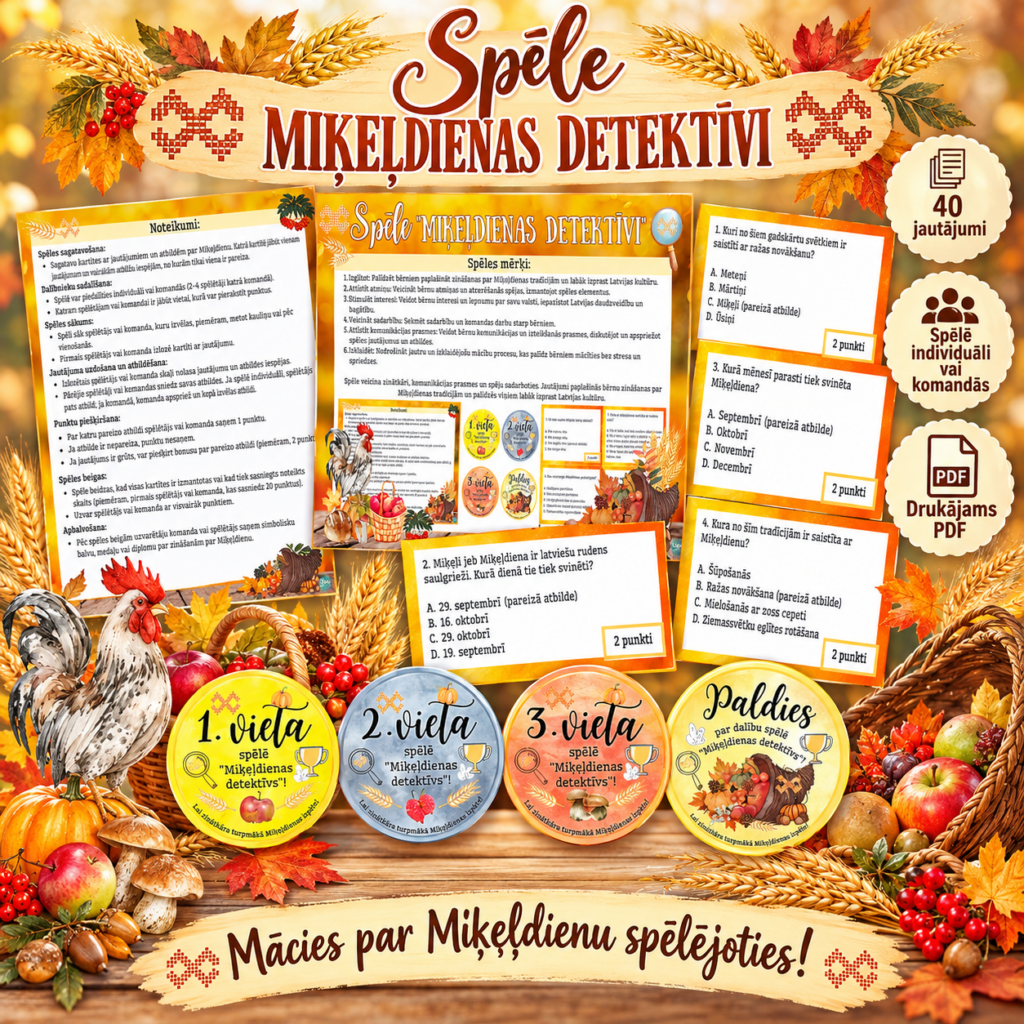 Spēle "Miķeļdienas detektīvi"