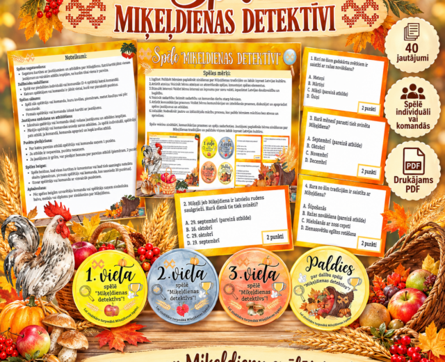 Spēle "Miķeļdienas detektīvi"