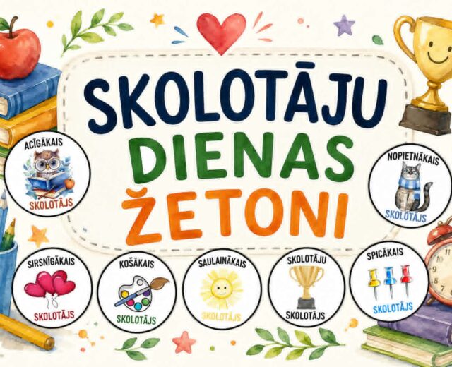 SKOLOTĀJU DIENAS ŽETONI