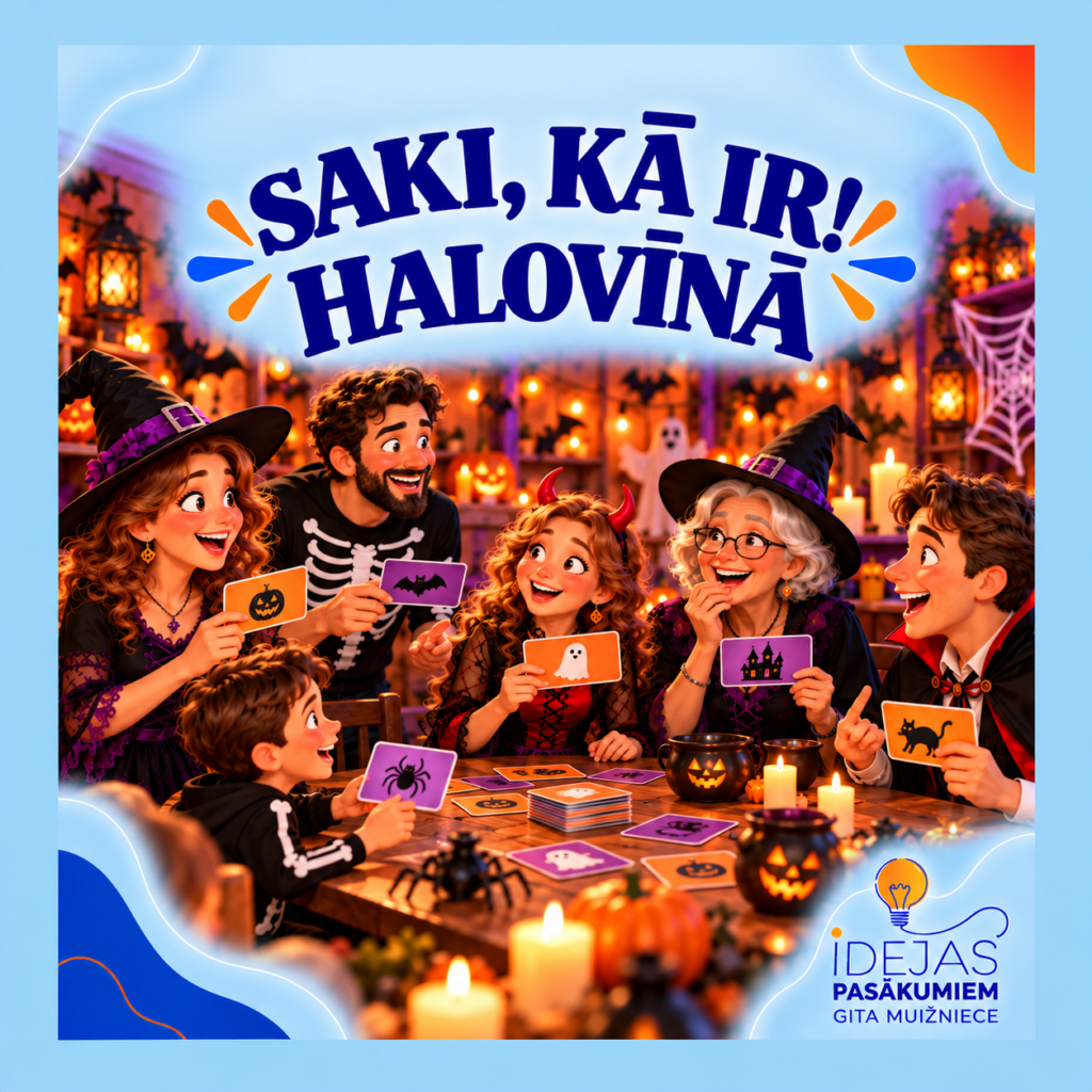 Humoristiska jautājumu un atbilžu spēle “Saki, kā ir! Halovīnā”