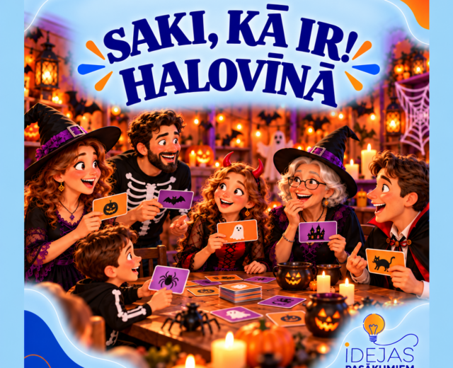 Humoristiska jautājumu un atbilžu spēle “Saki, kā ir! Halovīnā”