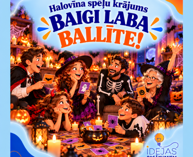 6 aizraujošu Halovīna spēļu krājums “BAIGI LABA BALLĪTE!”