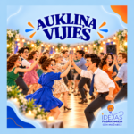 Jautra muzikāla, dejojama aktivitāte "Aukliņa, vijies!"