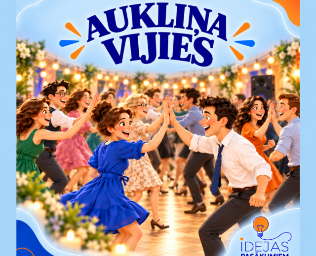 Jautra muzikāla, dejojama aktivitāte "Aukliņa, vijies!"