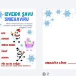 Jautra metamā kauliņa spēle bērniem: izveido savu SNIEGAVĪRU – attēls 2