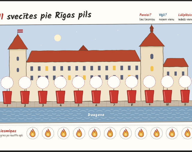 Lāčplēša diena "Iededz sveci"