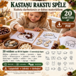 Kastaņu rakstu spēle bērniem