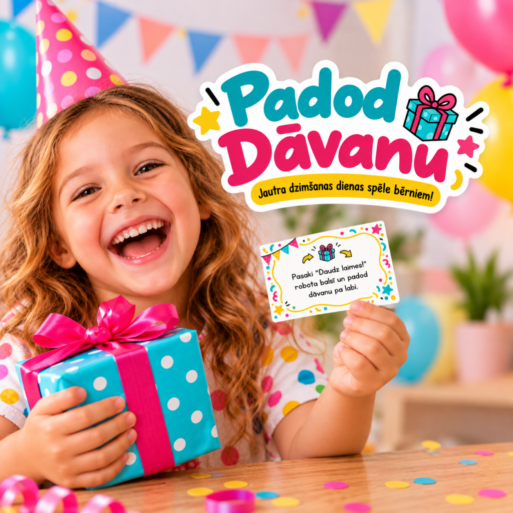 Padod dāvanu – jautra dzimšanas dienas spēle bērniem