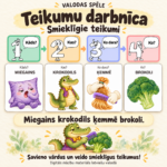 Valodas spēle: Teikumu darbnīca - smieklīgie teikumi
